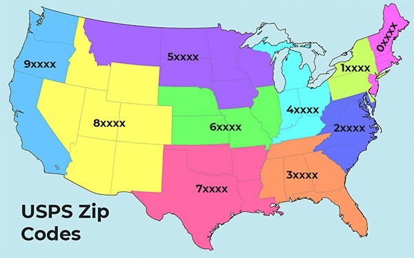 Mã Zip code Mỹ